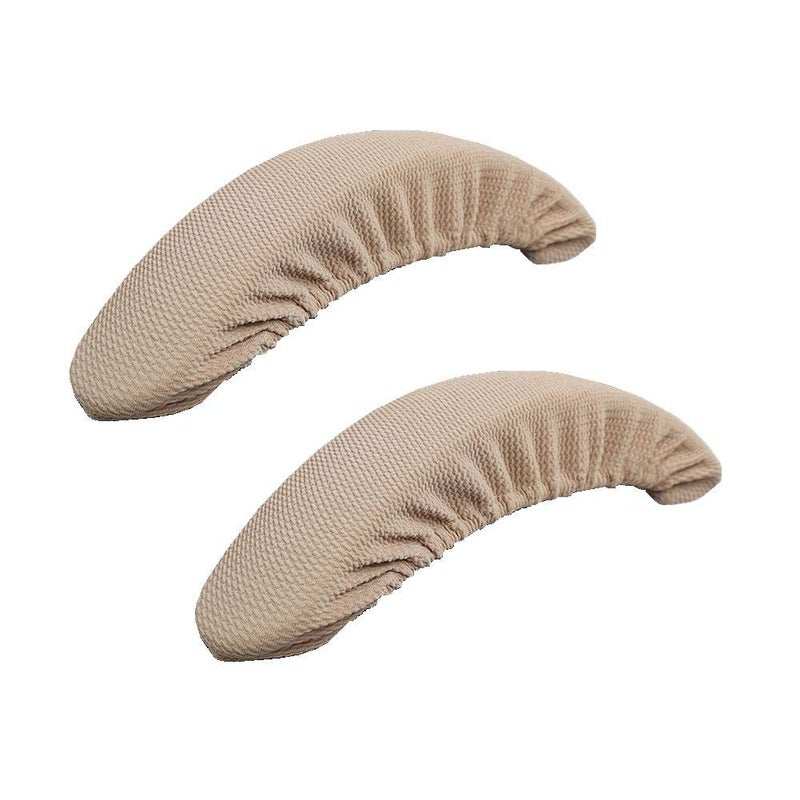 Isccdy Removable Washable Office Chair Armrest Slipcovers Covers Pads (Beige) - Image 1